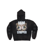 VIRAL DISTRESSED SUN FADED UNISEX ZIP-UP